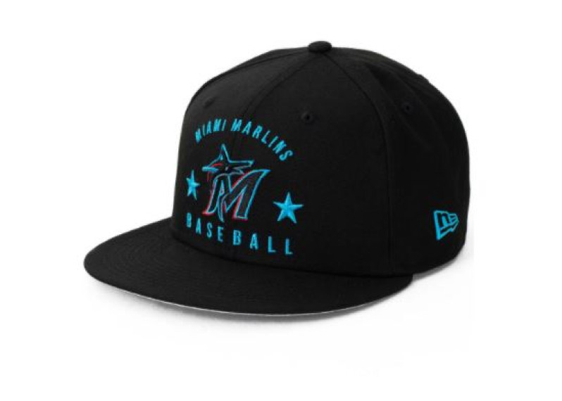 9Fifty Arched Miami Marlins Snap-Back Hat